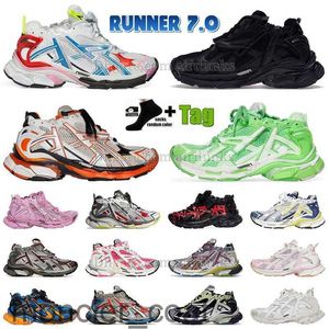 Ücretsiz Gönderi Track Runner 7 7.0 Platform Tasarımcı Ayakkabı Kadın Erkek Boyutu 12 46 Paris Runners 77.0 Plaka Formu Üçlü S Bulut Beyaz OG Balencia Trainer Dhgate.com