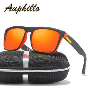 Солнцезащитные очки поляризованные мужчины дизайнерская квадратная рама для ПК красочные объективы