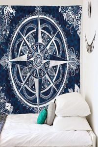 Moderne Mandala Wandteppich indisches Schlafzimmer Kopfbrett Wandhänge Kunst Boho Room College Schlafsaal 4396747