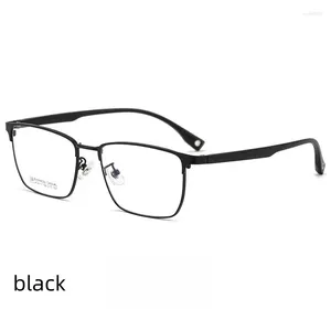 Solglasögonramar 54mm 2024 Titanlegering Man Square Glasses Frame receptbelagda Optiska glasögon K9111