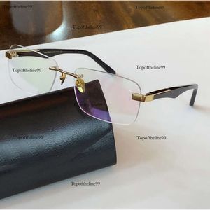 Gold Black the Artist Eyeglasses نظارات بصرية شفافة الرجال أزياء النظارات الشمسية