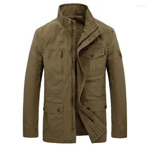 Men's Jackets Mid Length Jacket Middle-aged Oversized Loose Top Thin Spring And Autumn Casual Clothing