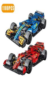 Teknisk expert Super Speed ​​Champions Car Building Blocks F1 Racing Vehicle Model Bricks Toys Birthday Present till pojkvän J1204267W7419938
