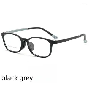 Sonnenbrillen Frames 49mm rechteckige Ultraleicht TR Business Männer Brille verschreibungspflichtige Brille Frauen Mode Full Rim Eyewear 8095