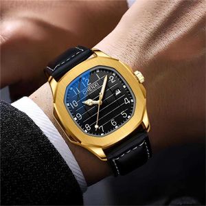 High End Business Mens Watch Hand Radium Ten sam wygląd Kalendarz Wodoodporny Kwarc Nocny kwarc