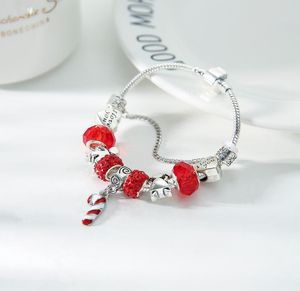 SPINNER Christmas Love DIY Charm Bracelet Little Boy Girl Romantic Couple Bracelet for Women Jewelry Christmas Gift1124780