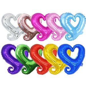 Party Decoration Love Heart Aluminum 18Inch Foil Hearts Shaped Valentines Balloons Romantic Wedding Decor Balloon Th0400 S Drop Deli Dhqpz