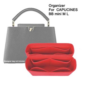 1 ParaPurse Organizer Wkładka dopasowana do capucyny Mini Mini Worka Linerhandbag Makijaż Makijaż Ochraniacz worka Protection 240422