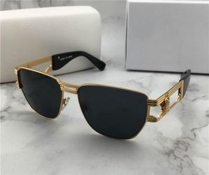 Vintage design sunglasses 631 small square metal frame hollow temples popular and simple style top quality eyewear with antiultra1091337