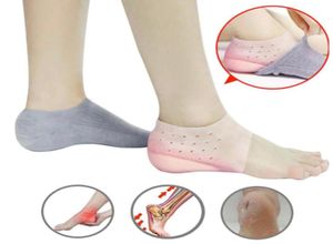 1pair unsichtbare Höhe erhöhte Einlegesohlen Silikon -Fersen -Socken für Frauen yuhome7660609