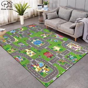 Fantasy Fairy Cartoon Kids Play Mat Board Game Stora mattor för vardagsrum Cartoon Planet Rugs Maze Princess Castle Style-4 272n