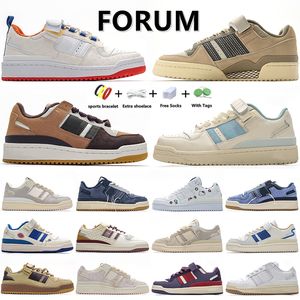 Designer Running Shoes Bad Bunny x Forum Buckle Yellow Cream Blue Tint Core Black Easter Egg men White multi color women hotsale Low outdoor trainers sneakers