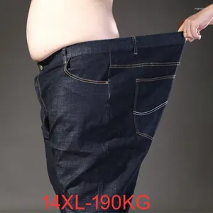 Erkek kot 190kg artı boy erkek 11xl 12xl 13 14xl pantolon pantolon büyük boy 70 elastikiyet düz pamuk büyük