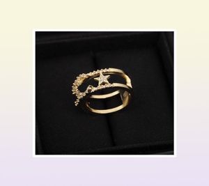 2022 Excellent quality charm band ring hollow design with sparkly diamond in 18k gold plated for women wedding jewelry gift have b5075666