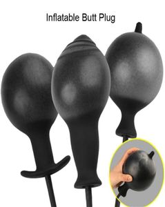 Super großer aufblasbarer großer großer Analstecker max 12 cm Dildo Pumpe Anal Dilator Erweiterbar ohne Vibrator Butt Plug Analkugeln Sex Toys Y15918362