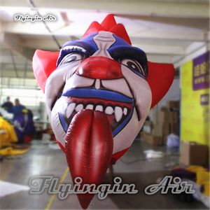 Hurtownia spersonalizowana Halloween wystrój nadmuchiwany diabeł 3M wiszący powietrze Blown Clown Maska Replica Demon Skull Balloon do klubu nocnego i dekoracja sufitowa sklepu