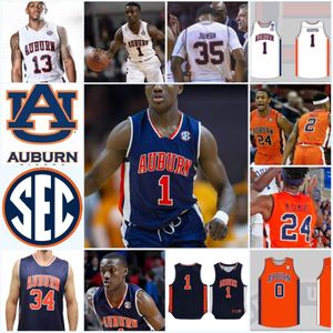 NCAA Custom Au Sydd College Basketball Jersey Chuma Okeke Isaac Okoro Wesley Person Chris Morris Chuck Person Charles Barkley Antoine Mason Tyler Harris 254A