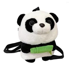 Schulbeutel Kawaii Panda Plüsch Kindergarten Rucksack lässig Kinder für Erwachsene Fashion Einfach verstellbares Gurt Cartoon Geschenke