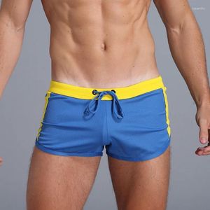 Underpants Men's Swim Shorts Mesh Quick Dry Swimming Trunks Summer Breathable Bulge Pouch Boxer Beach Board Beachwear