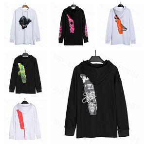 5A Mens Big v Hoodies Stylist Stylist Hoody 3D Long Elemve Print Print Hoodie Осень Зимние мужчины Женщины Пара толстовины белая главная толстовка S-XL 00113