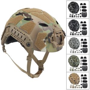 Casco rapido tattico Scatto regolabile a caccia CS Wargame Head Equipment Equipaggiamento per paintball Combat Sports Caschi 240428