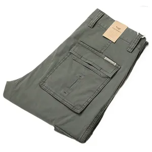 Męskie spodnie Business Casual Cargo Spodni luźne proste workowate joggery spodnie jesienne zimowe ubrania męskie ubrania mody