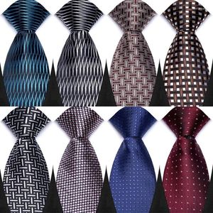 Bow Ties EST 8CM MENS Striped Polka Dot Formal Classic Business Fucted Jacquard Tleven Neck for Men Groom Wedding Party