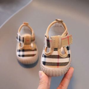 Toddler Designer Shoes Boys and Girls Non-slip Soft Casual Sneakers Children's Canvas Shoes Plaid Baby Shoes Infant Sneakers