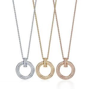 Tshaped Pendant Circle Reunionシンボルネックレス11女性用ジュエリーアイテム425cm H11123664244