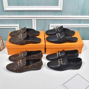 Upper Case Loafer Frauen braun bedruckte Wohnungen bequeme Leinwand Pantoffeln auf männlichen Bootsschuhen Lederlaafers Gloria Schach Casual Schuh Größe 35-42 5.5 A2