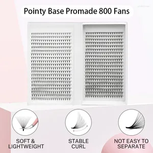 False Eyelashes 800 fans Premade Volume Lashes Fan Individual Sharp Pointy Base Russian Eyelash Extension Makeup Tools