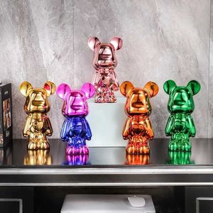 Decorative Objects Figurines Nordic Bearbrick Bear Living Room Cartoon Garden Decoration Accessories Home Decor Arts and Crafts Supplies Desk Figurines Gifts T24