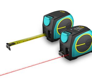 MAITEST Lithium Akumental Bateria Pomiar 5 metrów mini -pudełka linijka ze stali nierdzewnej Wysokiej Pomiar obróbki drewna pomiaru laserowego obróbki drewna 6603476