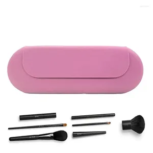 Storage Bags Silicone Makeup Brush Holder Portable Cosmetic Bag Brushes Make Up Organizer