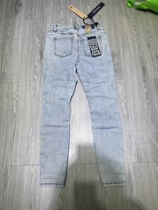 Herr jeans ksubi jeans mode baggy äkta märke lila elastiska avslappnade långa herrar sommar nya stylek86d jeans uomo 5wtg0b67