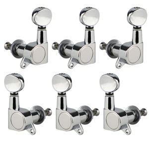 Big Square Sealed Guitar Tuning Pegs Keys Tuner Machine Köpfe für E -Gitarre Schwarz/Gold/Chrom