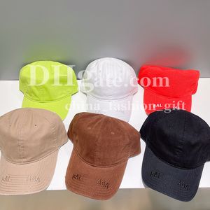 Letter Embroidered Baseball Cap Designer Candy Fluorescent Hat Men Women Fashion Street Hat Sports Hat Outdoor Sun Hat