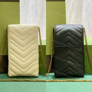 HOT 8A Ladies Fashion Casual Designe Luxury Mini Chain Phone Bag Crossbody Shoulder Bag TOTE Handbag Messenger Bags High Quality Cowhide 672251