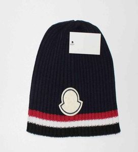 Yeni Fransa Moda Erkek Tasarımcıları Şapkalar Bonnet Kış Beanie Örme Yün Şapka Plus Kadife Kapak Kafkaları Kalın Maske Fringe Beanies 4243145