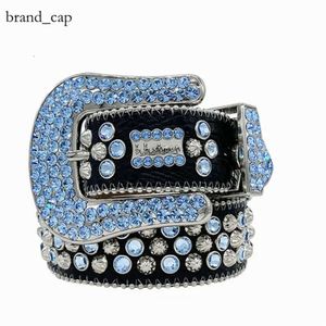 BB simon belts Designer Bb Belt Simon Belts for Men Women Shiny diamond belt Black on Black Blue white multicolour with bling rhinestones as gift 186