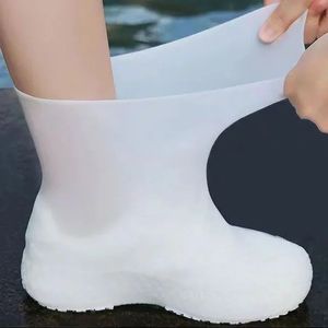 Waterproof Shoe Covers Silicone AntiSlip Rain Boots Unisex Sneakers Protector for Outdoor Rainy Day Reusable 240419