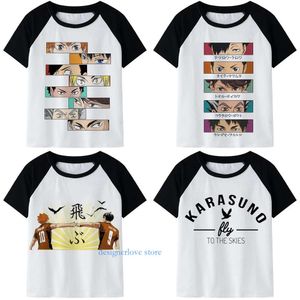 Magliette maschile designer anime haikyuu camicia stampata hauku kawaii karasuno camicia grafica fumetto divertente unisex hip hop