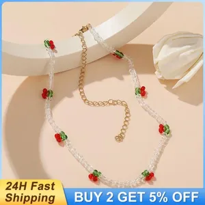 CHOKER CHOKER ROSSO BOHEMIA CACCOLA FRRITS BOHO GIOITÀ BOHO PER DONNE GIOCHI RAGGIATO ELEGGIO DI FRUTTO MUSCHI