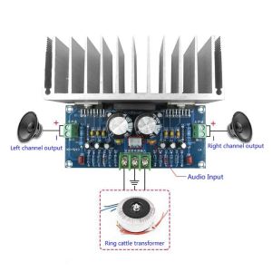 Verstärker 2*100W TDA7293 Stereo Audio -Verstärker -Board Hochleistungsklasse DTDA7293 Digital AMP Dual AC1232V