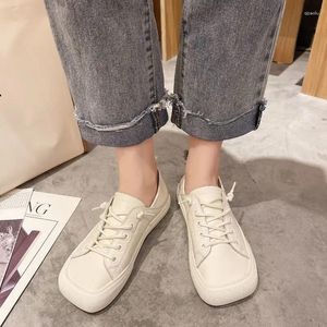 Casual Shoes Canvas For Women Woman Footwear Leather Flat Whit Lace Up Light Offers Shoe In Promotion With 39