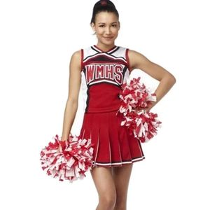 Girls Cheerleading sukienka Glee Style Cheerleading School Team Cheerleading Dress Fantasy Dress High School Glee Club Odzież 240425