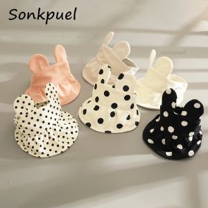 20pcs/lot bebek sunhat yaz toddle büyük ağzına kadar plaj şapkası çocuk açık güneş koruma seyahat şapka kız boş üst ayarlanabilir güneş kapağı