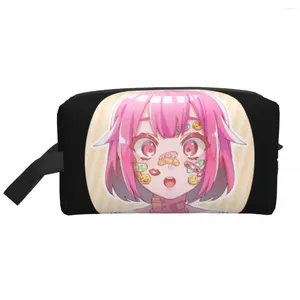 Stume da stoccaggio Animazione anime personalizzata Otori EMU Travel Borse cosmetico per donne trucco organizzatore da toeletta da donna Ledies Beauty Dopp Kit