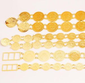 Anniyo 4 Style Rozmiar Brzaków dla kobiet złoty kolor monety tureckie biżuteria na Bliski Wschód Oman Irak Moneta Kurdish 010701 T3253553