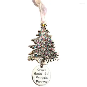 Decoração de festa enfeites de natal pingentes de liga pendentes para palavras decorativas de árvores porta da janela impressa